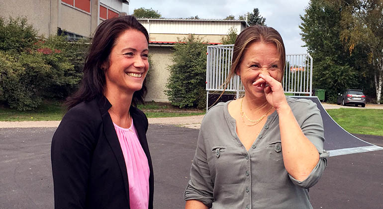 Eva Norden och Hanna Franzén