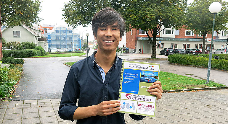Delawar Rahimi, sommarlovsentreprenör.
