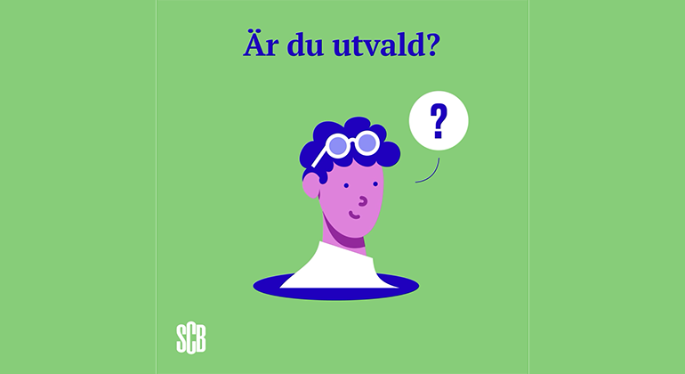 Illustrerad människa med texten är du utvald?