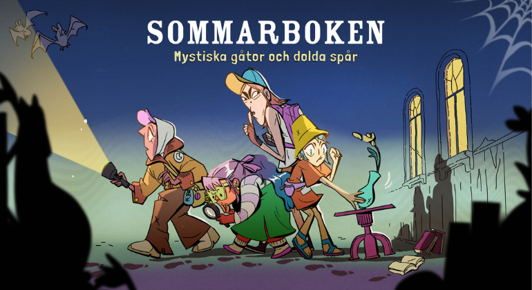 Animerad bild av två barn
