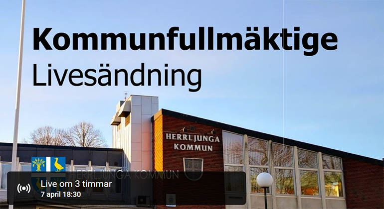 Livesändning kommunfullmäktige