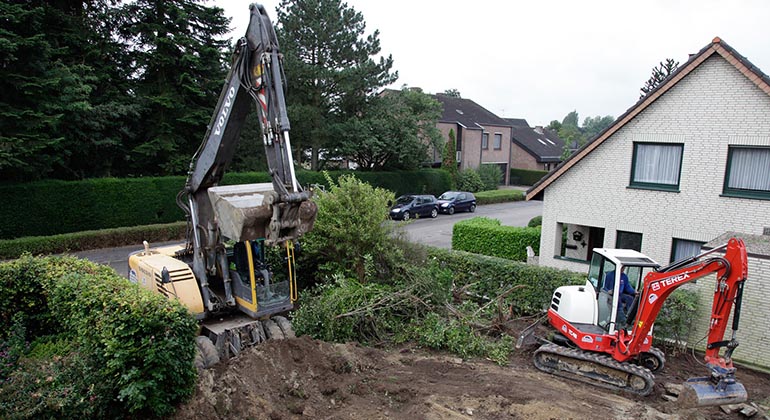 Grävning i trädgård